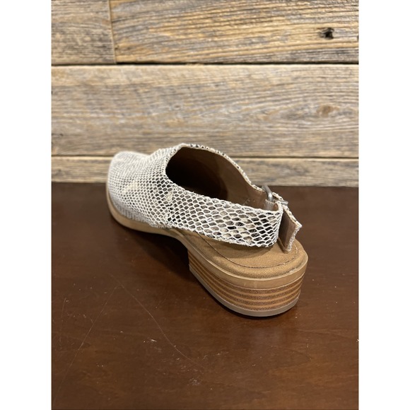 Yellow Box Freedah Ladies Snakeskin-look Sling-backs‎ Size 7 Shoes - Picture 5 of 15